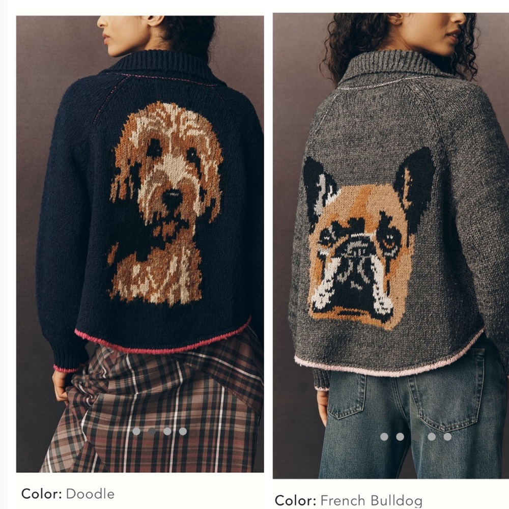The Jesse Dog Icon Cardigan
Sweater by PILCRO